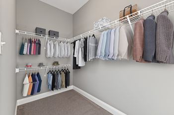 Spacious Walk In Closets